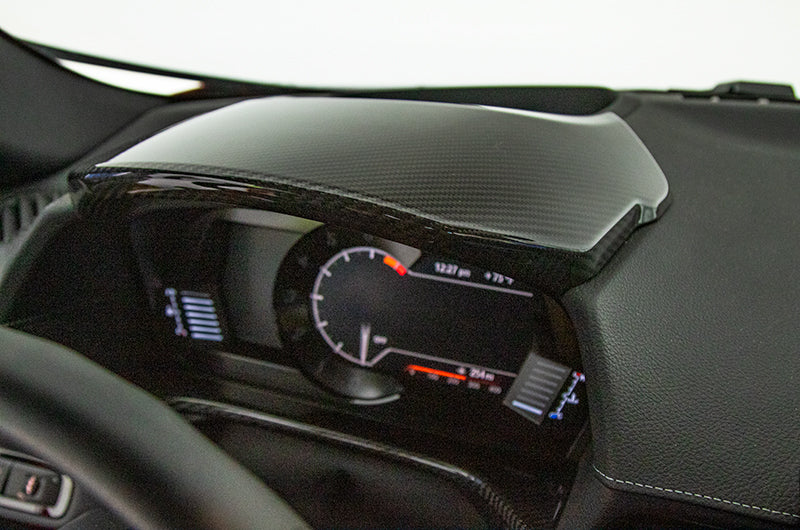 OLM LE CARBON FIBER UPPER SPEEDOMETER CLUSTER COVER 2020+ A90 Supra | OLMA.70150.1