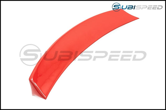 OLM TWO POINT ZERO DUCKBILL TRUNK SPOILER LIGHTNING RED 15-21 Subaru WRX & STI | A.70009.1-C7P