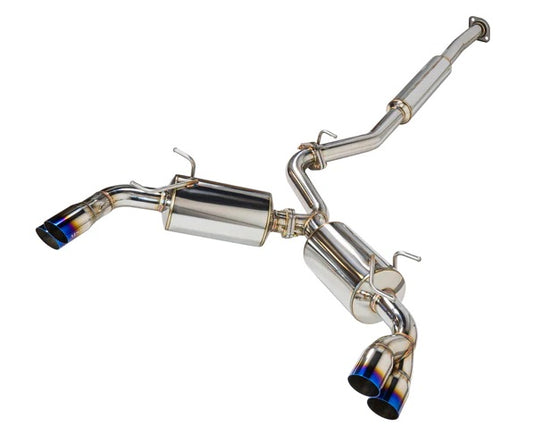 Remark 13-22 BRZ/ 13-16 FRS / 17-21 GT86 / 2022 GR86 Sports Touring Cat Back Exhaust w/ Burnt Stainless Tip | RK-C4063T-04T