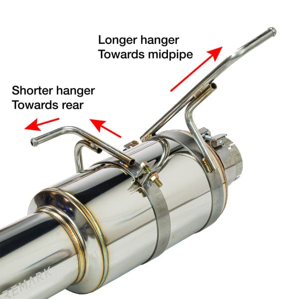Remark [22 - 26 WRX] R1 - Spec Catback Exhaust - Stainless | RK - C1076S - 03 - JDMuscleCat Back Exhaust SystemremRK-C1076S-03