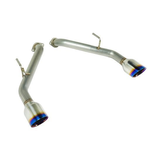 Remark Axle Back Exhaust w/Burnt Stainless Double Wall Tip Infiniti Q50 2014+-RO-TTQ5-D-Axle Back Exhausts-Remark-JDMuscle