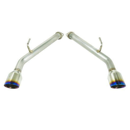 Remark Axle Back Exhaust w/Burnt Stainless Double Wall Tip Infiniti Q50 2014+-RO-TTQ5-D-Axle Back Exhausts-Remark-JDMuscle