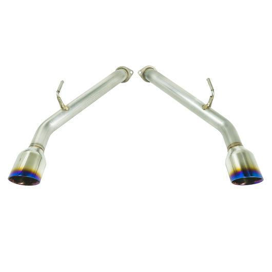 Remark Axle Back Exhaust w/Burnt Stainless Double Wall Tip Infiniti Q50 2014+-RO-TTQ5-D-Axle Back Exhausts-Remark-JDMuscle