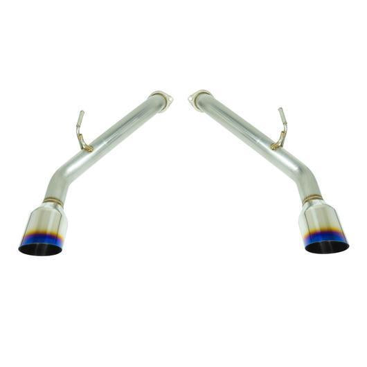 Remark Axle Back Exhaust w/Burnt Stainless Single Wall Tip Infiniti Q50 2014+-RO-TTQ5-S-Axle Back Exhausts-Remark-JDMuscle