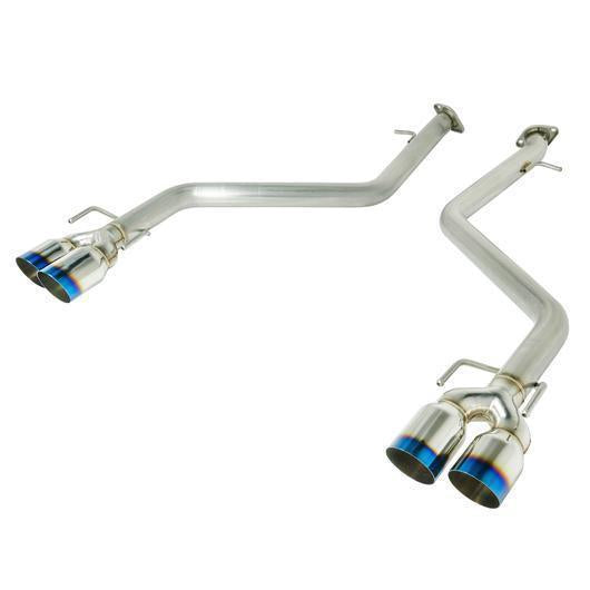 Remark Axle Back Exhaust w/Burnt Stainless Steel Single Wall Tip Lexus IS250/IS350 2017+-RO-TTE3-S-Axle Back Exhausts-Remark-JDMuscle