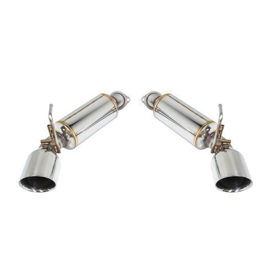 Remark Axle Back Exhaust w/Stainless Double Wall Tip Nissan 370z 2009-2019-RO-TS34-D-Axle Back Exhausts-Remark-JDMuscle