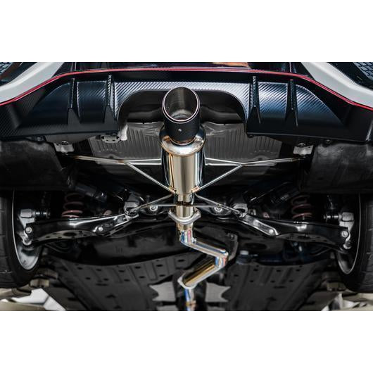 Remark Cat Back Exhaust Spec I-Single Tip Burnt Stainless Tip Cover Honda Civic Type R 2017-2019-RK-C1076H-01CP-Cat Back Exhaust System-Remark-JDMuscle