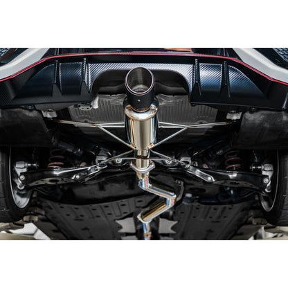 Remark Cat Back Exhaust Spec I-Single Tip Burnt Stainless Tip Cover Honda Civic Type R 2017-2019-RK-C1076H-01CP-Cat Back Exhaust System-Remark-JDMuscle