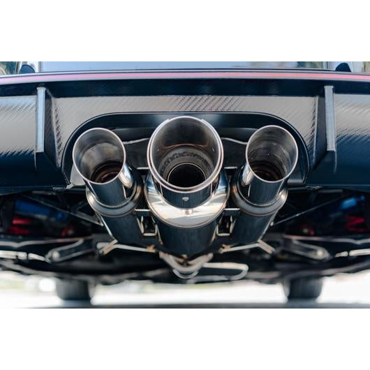 Remark Cat Back Exhaust Spec III-Triple Tip Stainless Steel Tip Cover Honda Civic Type R 2017-2019