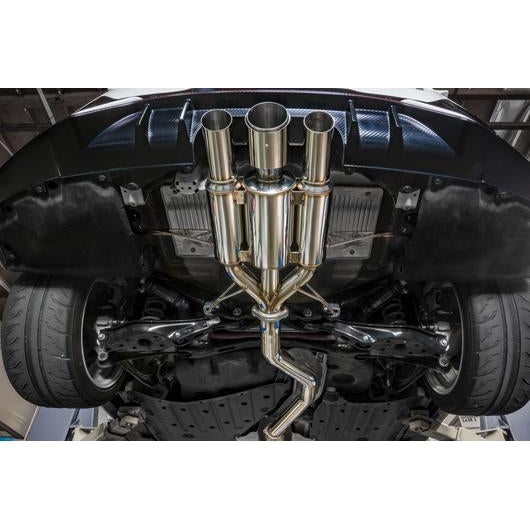 Remark Cat Back Exhaust Spec III-Triple Tip True Titanium Tip Cover Honda Civic Type R 2017-2019-RK-C3076H-01CT-Cat Back Exhaust System-Remark-JDMuscle