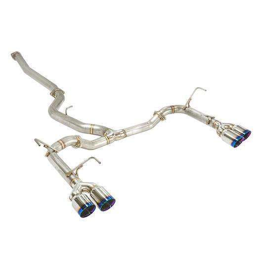 Remark Cat Back Exhaust Stainless Double Wall Tip w/Non-Resonated Mid Pipe Subaru WRX / STI 2015-2019-RO-TSVA-DN-Cat Back Exhaust System-Remark-JDMuscle