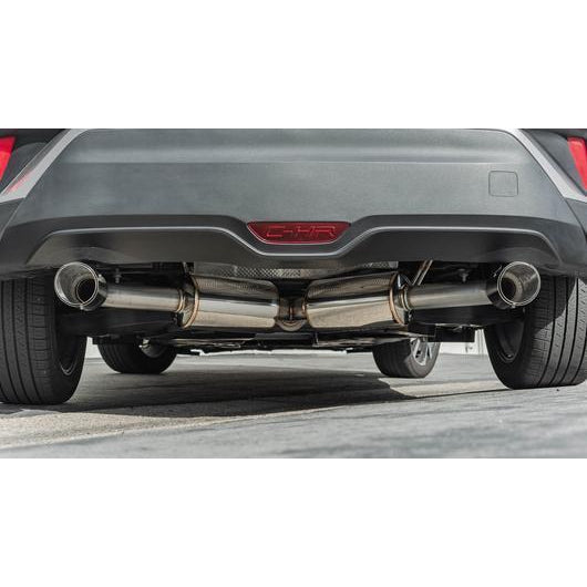 Remark Cat Back Exhaust w/Black Chrome Tip Cover Toyota C-HR 2018+-RK-C2063T-02B-Cat Back Exhaust System-Remark-JDMuscle