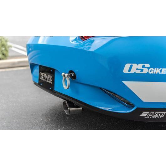 Remark Cat Back Exhaust w/Carbon Fiber Tip Cover Mazda MX-5 ND 2016+ Automatic Transmission-RK-C1063Z-01AC-Cat Back Exhaust System-Remark-JDMuscle