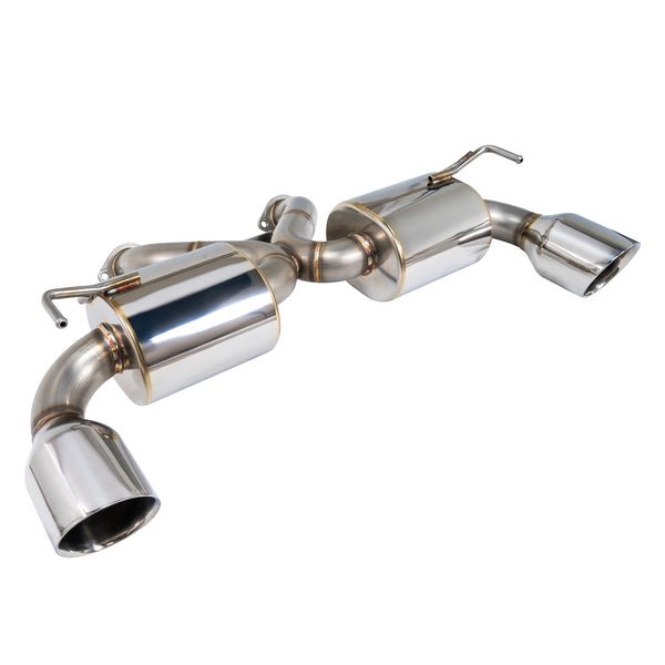 Remark V2 Y-Back Axle Back Exhaust w/Stainless Steel Double Wall Tip + Center Pipe Nissan 370Z 2009+ | - JDMuscleAxle Back ExhaustsremRK-C2063N-01