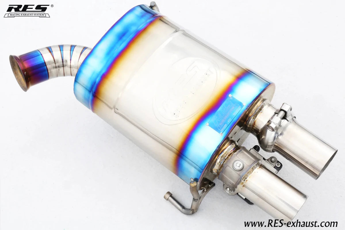 RES x JDMuscle [22 - 26 WRX] Valvetronic Catback Exhaust MT&CVT - JDMuscleCat Back Exhaust SystemJDM-WRX22-RES.20001304 Stainless Steel1:Burnt Double Wall 3/3.5/4 in.