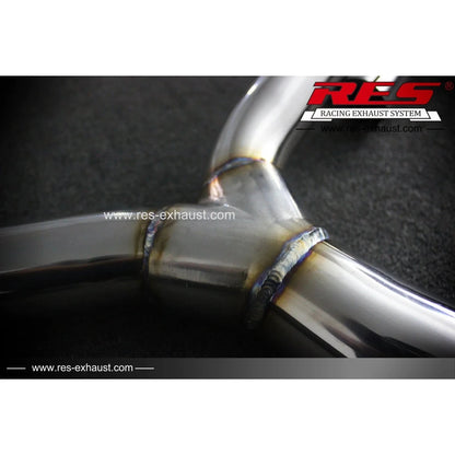 RES x JDMuscle [22 - 26 WRX] Valvetronic Catback Exhaust MT&CVT - JDMuscleCat Back Exhaust SystemJDM-WRX22-RES.20001304 Stainless Steel1:Burnt Double Wall 3/3.5/4 in.
