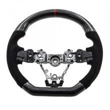 Racing Art [15-21 WRX/STI] Carbon Fiber Steering Wheel - Leather/Suede