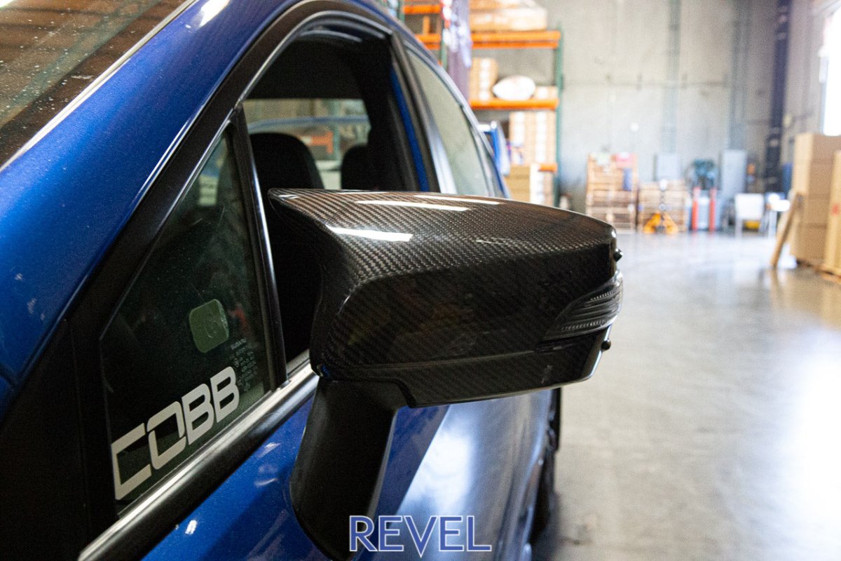 Revel [15 - 21 WRX/STI] GT Dry Carbon Complete Side M - Style Mirror Cover Set | 1TR4GT0AS23 - JDMuscleExterior Garnishesrvl1TR4GT0AS23