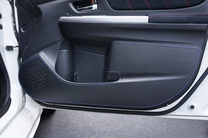 Revel 16 - 19 WRX/STI GT Design Kick Panel Cover | Blue Stitch 4pc/set | 1TR5GDAS01B - JDMuscleTrim KitsTAN1TR5GDAS01B