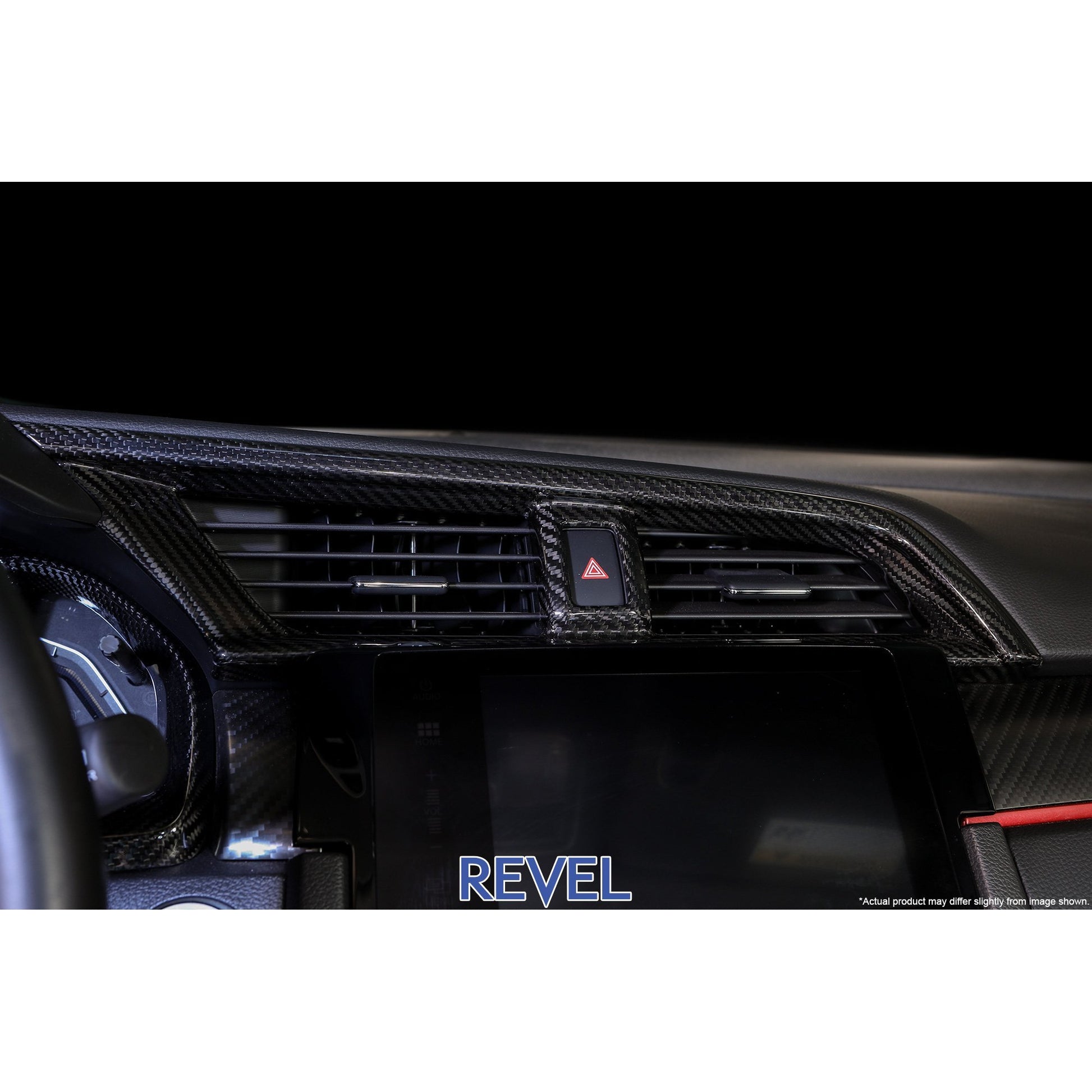 Revel GT Dry Carbon A/C Control Panel Cover 16-18 Honda Civic - 1 Piece | 1TR4GT0AH04