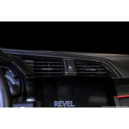Revel GT Dry Carbon A/C Control Panel Cover 16-18 Honda Civic - 1 Piece | 1TR4GT0AH04
