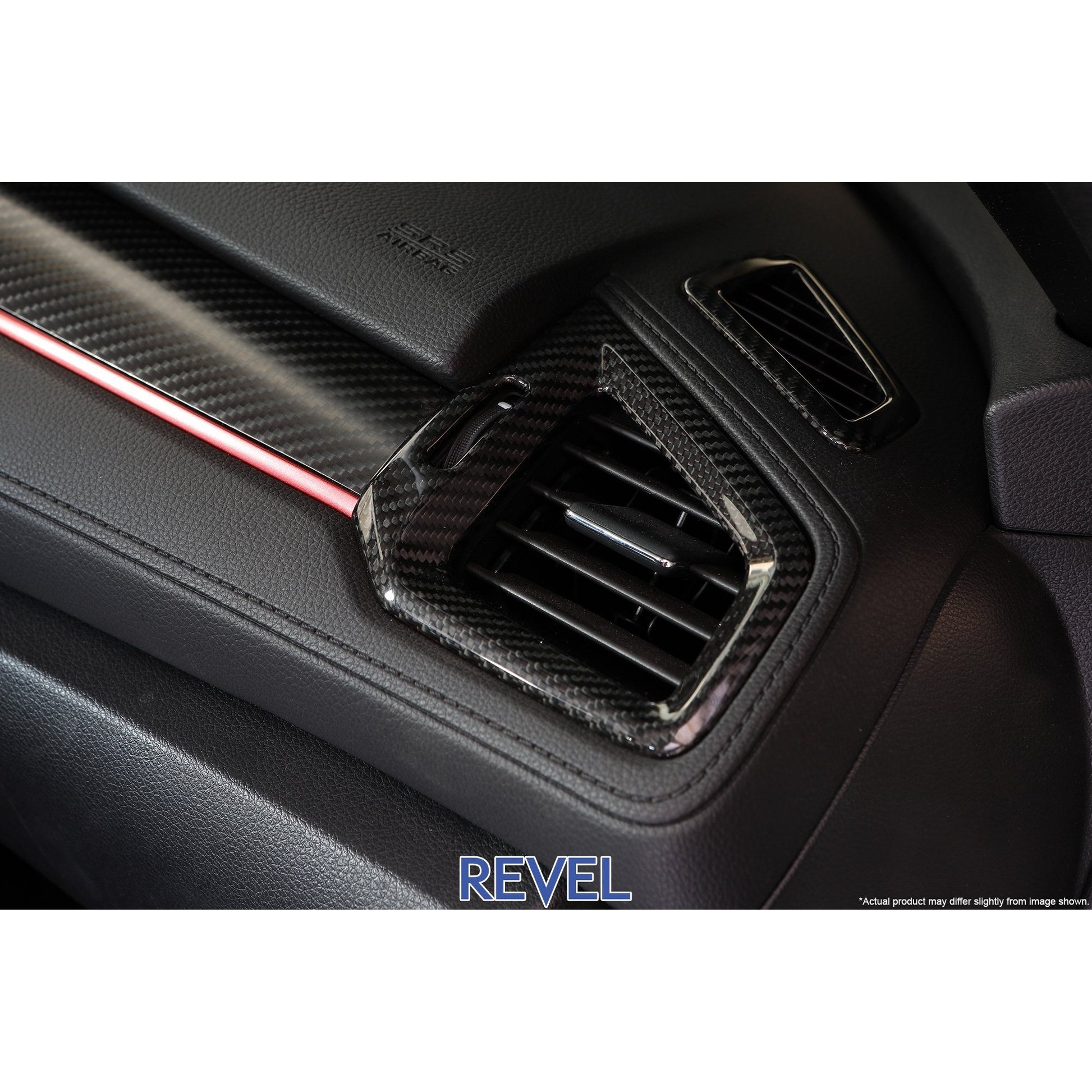Revel GT Dry Carbon A/C Vent Covers | Left & Right 16-18 Honda Civic - 2 Pieces | 1TR4GT0AH02