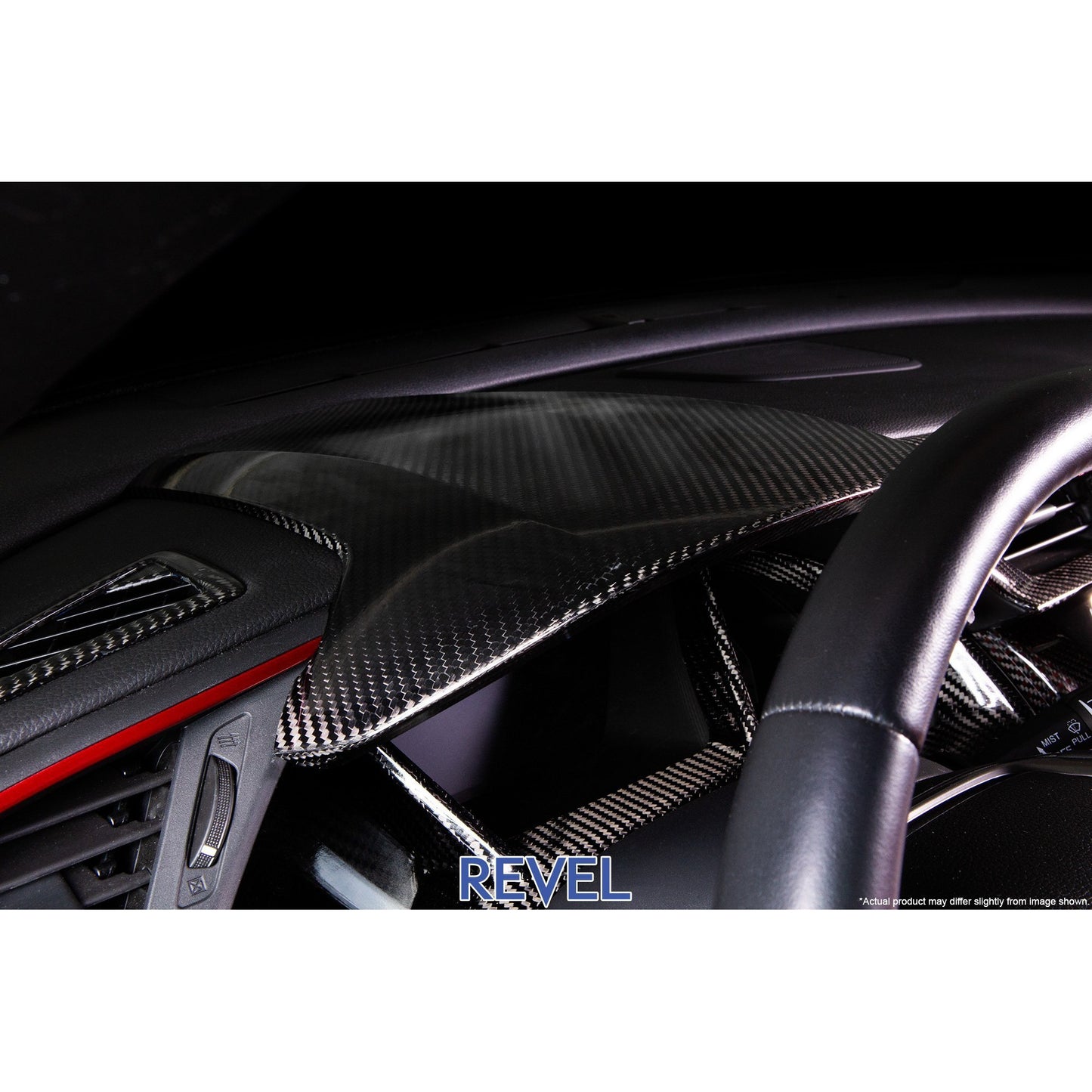 Revel GT Dry Carbon Center Dash Cover 16-18 Honda Civic - 1 Piece | 1TR4GT0AH05