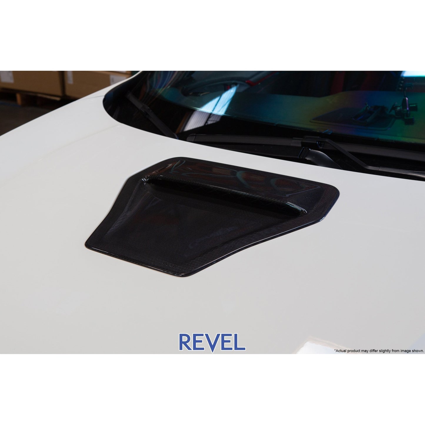 Revel GT Dry Carbon Engine Hood Scoop Cover 17-18 Honda Civic Type-R - 1 Piece | 1TR4GT0AH10