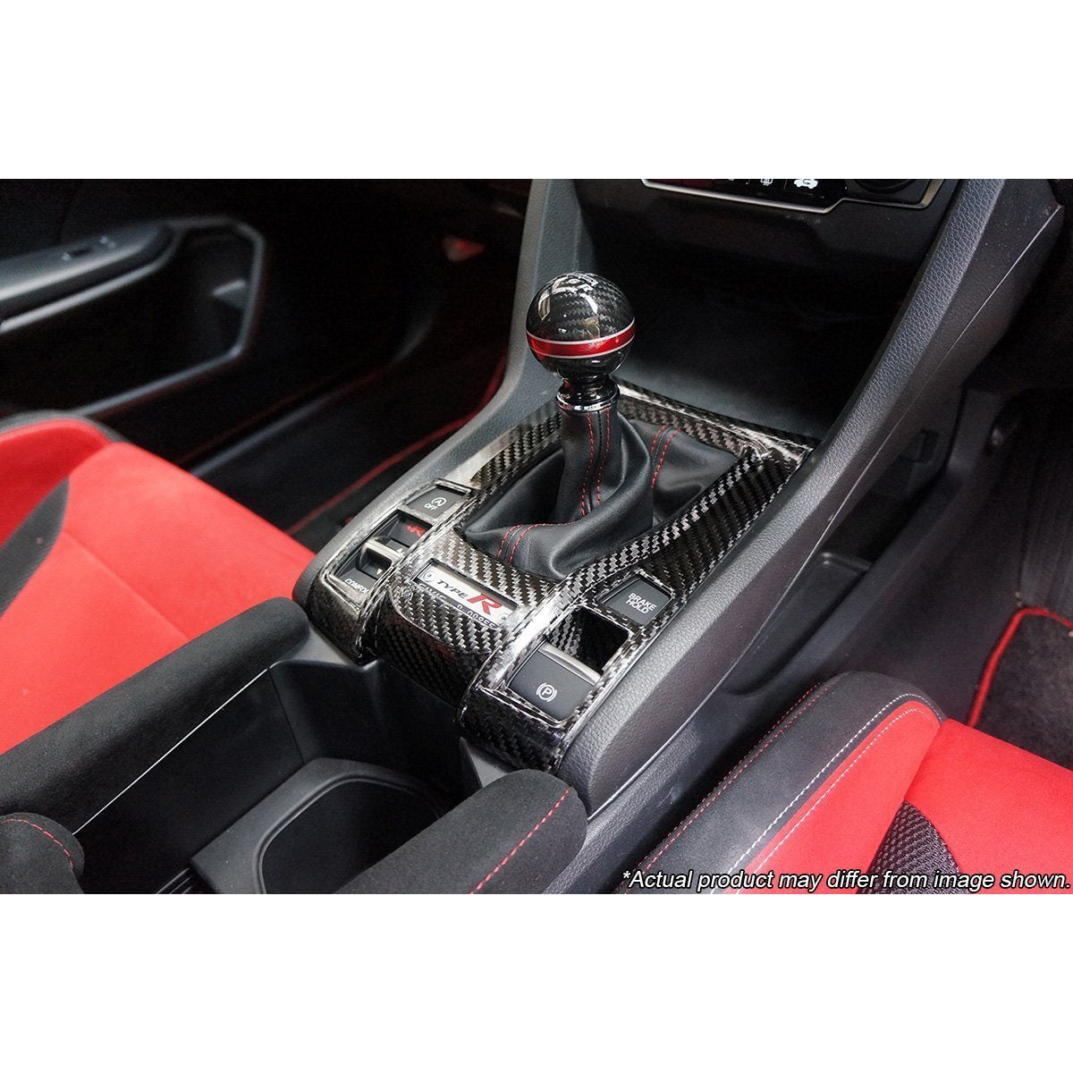 Revel [17-19 Civic Type-R] GT Dry Carbon Shifter Panel Cover 1 Piece | 1TR4GT0AH01