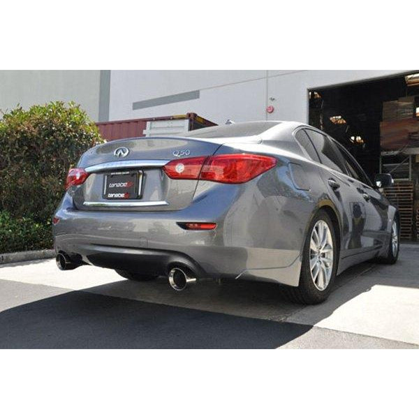 Revel Medallion Touring-S Catback Exhaust - Dual Muffler / Axle Back 14-16 Infiniti Q50 AWD/RWD (T70176AR)-rvlT70176AR-T70176AR-Axle Back Exhausts-Revel-JDMuscle