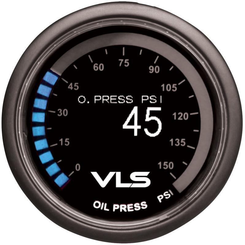 Revel VLS 52mm 0-150PSI Digital OLED Oil Pressure Gauge - Universal (1TR1AA004R)-rvl1TR1AA004R-1TR1AA004R-Pressure Gauges-Revel-JDMuscle