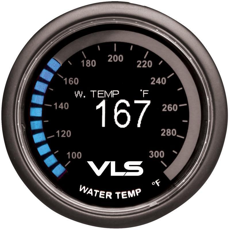 Revel VLS 52mm 100-300 Deg F Digital OLED Water Temperature Gauge - Universal (1TR1AA002R)-rvl1TR1AA002R-1TR1AA002R-Temperature Gauges-Revel-JDMuscle
