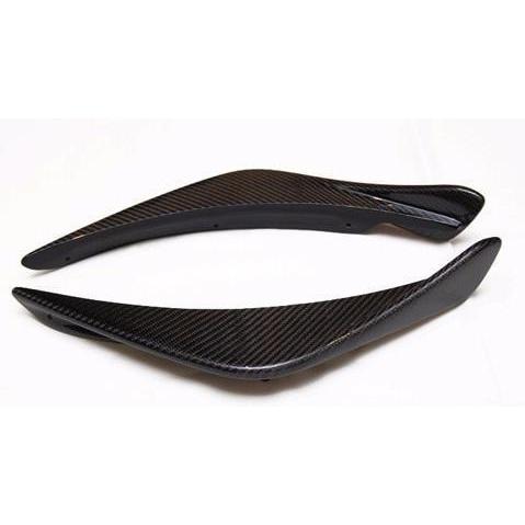 Rexpeed [08-15 Mitsubishi Evo X] V-Style Carbon Fiber Canards - JDMuscleCanardsREX R90