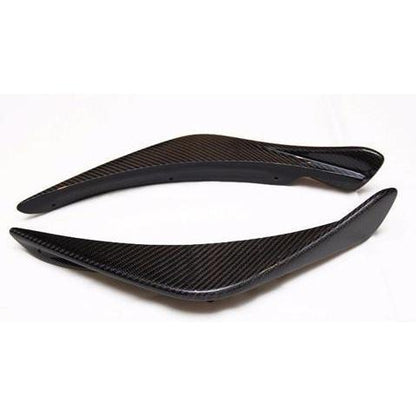 Rexpeed [08-15 Mitsubishi Evo X] V-Style Carbon Fiber Canards - JDMuscleCanardsREX R90