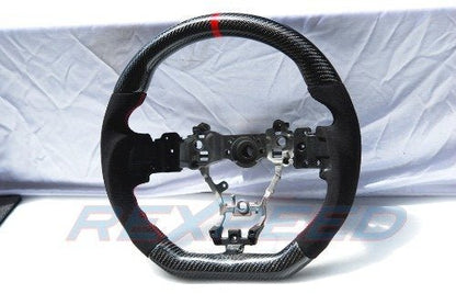 Rexpeed [15 - 21 WRX/STI] Carbon Fiber & Alcantara w/ Red Line Steering Wheel | G42 - JDMuscleSteering WheelsG42
