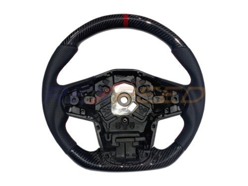 Rexpeed [20 - 24 Supra] Carbon Fiber BLACK Leather Steering Wheel | TS47 - JDMuscleSteering WheelsTS47