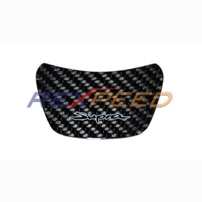 Rexpeed 2020 Supra Carbon Steering Wheel Badge | TS02A - JDMuscleInterior AccessoriesREX TS02ASupra 2020 Passenger Side Carbon Interior badge(LHD)