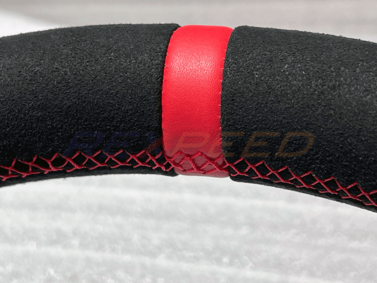 Rexpeed 2020+ Supra GR Black Suede Steering Wheel | TS71 - JDMuscleSteering WheelsYellowOrange