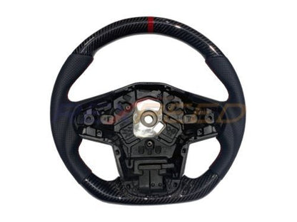 Rexpeed 2020+ Supra GR Carbon Fiber BLACK Leather Steering Wheel | Matte | TS47M - JDMuscleSteering WheelsTS47M