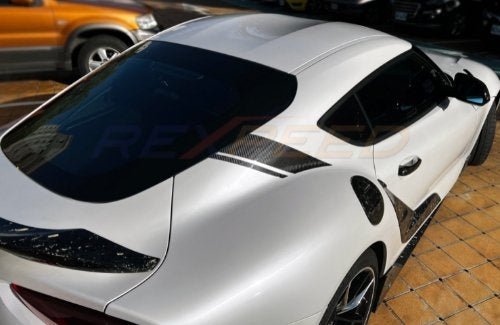 Rexpeed 2020+ Supra GR Carbon Fiber C - Pillar Decal | TS51 - JDMuscleStickers and VinylsTS51Gloss