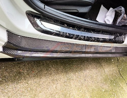 Rexpeed 2020+ Supra GR Carbon Fiber Door Sill Plate | Matte | TS75M - JDMuscleExterior GarnishesTS75M