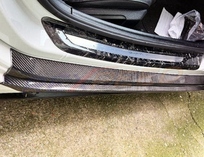 Rexpeed 2020+ Supra GR Carbon Fiber Door Sill Plate | Matte | TS75M - JDMuscleExterior GarnishesTS75M