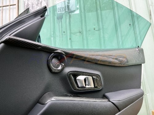 Rexpeed 2020+ Supra GR Carbon Fiber Door Trim Cover | TS90 - JDMuscleTrim KitsTS90