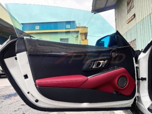 Rexpeed 2020+ Supra GR Carbon Fiber Door Trim Cover | TS90 - JDMuscleTrim KitsTS90
