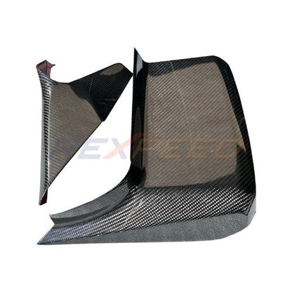 Rexpeed 2020+ Supra GR Dry Carbon Center Console Covers | 2pcs Gloss | TS63 - JDMuscleTrim KitsTS63