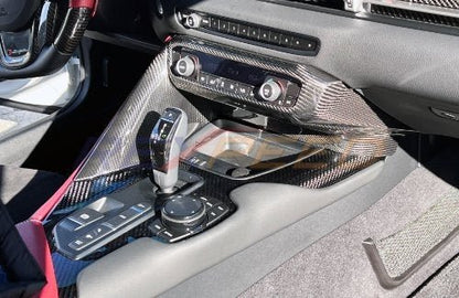 Rexpeed 2020+ Supra GR Dry Carbon Center Console Covers | 2pcs Gloss | TS63 - JDMuscleTrim KitsTS63