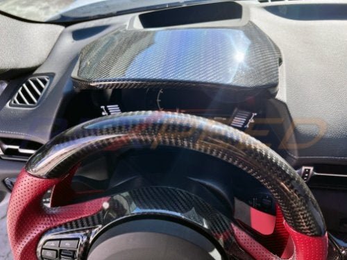 Rexpeed 2020+ Supra GR Dry Carbon Cluster Cover - LHD Only | Gloss | TS62 - JDMuscleTrim KitsTS62