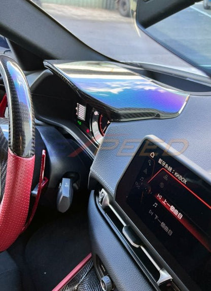 Rexpeed 2020+ Supra GR Dry Carbon Cluster Cover - LHD Only | Gloss | TS62 - JDMuscleTrim KitsTS62