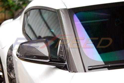 Rexpeed 2020+ Supra GR Dry Carbon Exterior A Pillar Cover | TS31 / TS31M - JDMuscleExterior GarnishesTS31Gloss