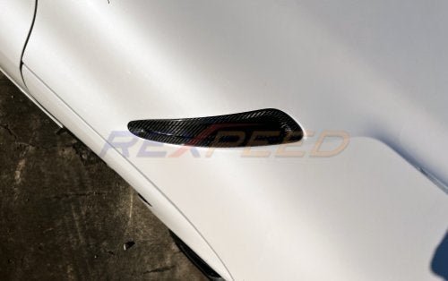 Rexpeed 2020+ Supra GR Dry Carbon Hood Vent Covers | Gloss | TS57 - JDMuscleExterior GarnishesTS57